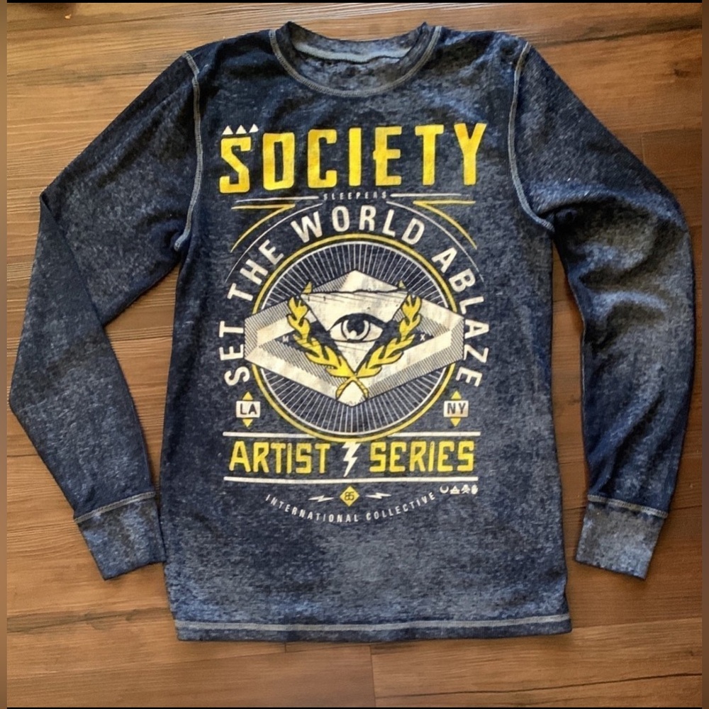 Mens Society Long Sleeve Society Shirt